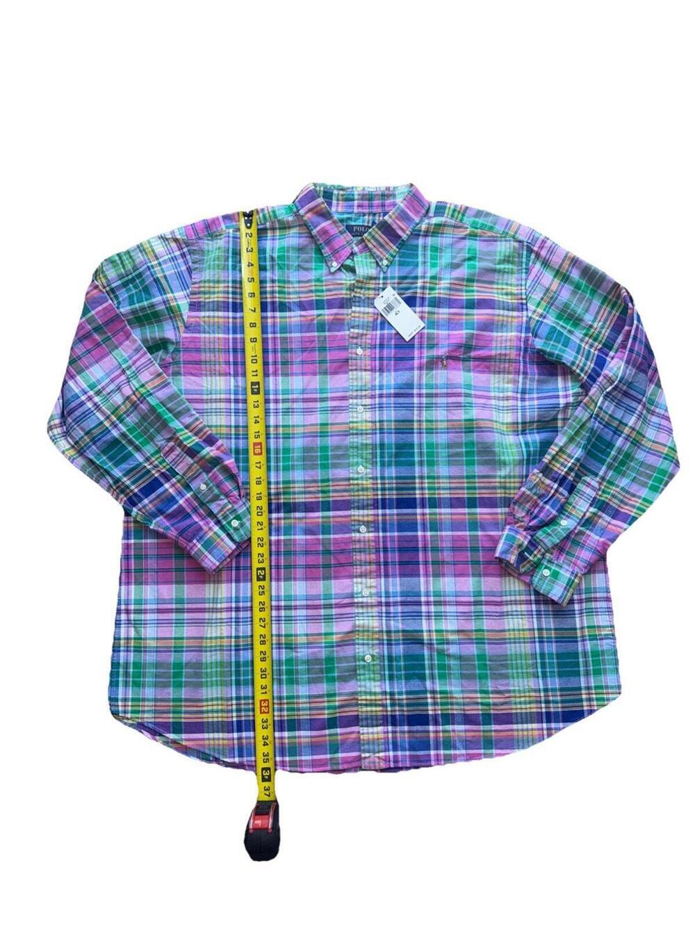 Polo Ralph Lauren Blue Pink Green Plaid Button Down Shirt Men’s 3XB NWT $125 - Picture 2 of 5